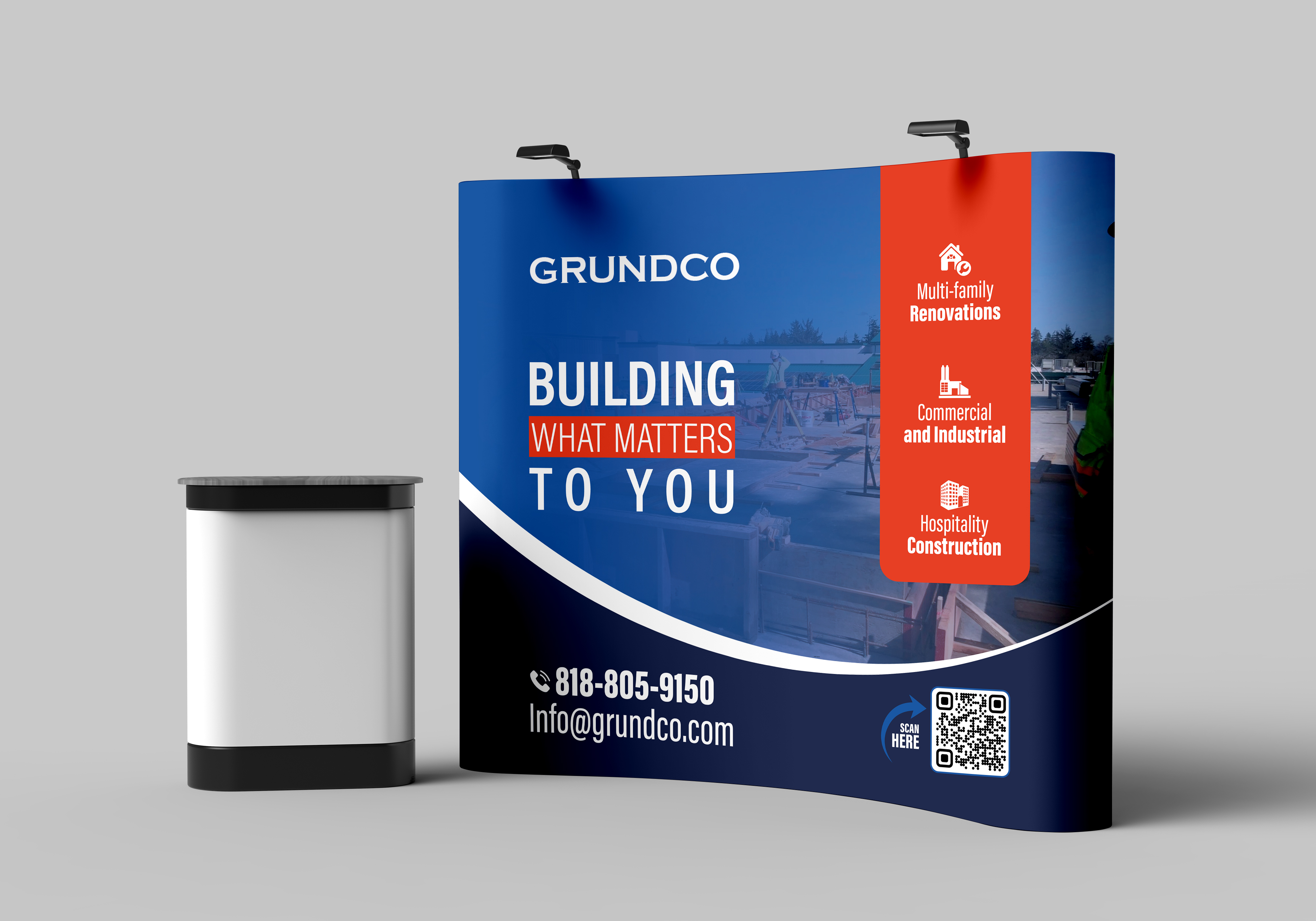 Trade Show Booth Design by Adi GFX for GRUNDCO | Design #34622621