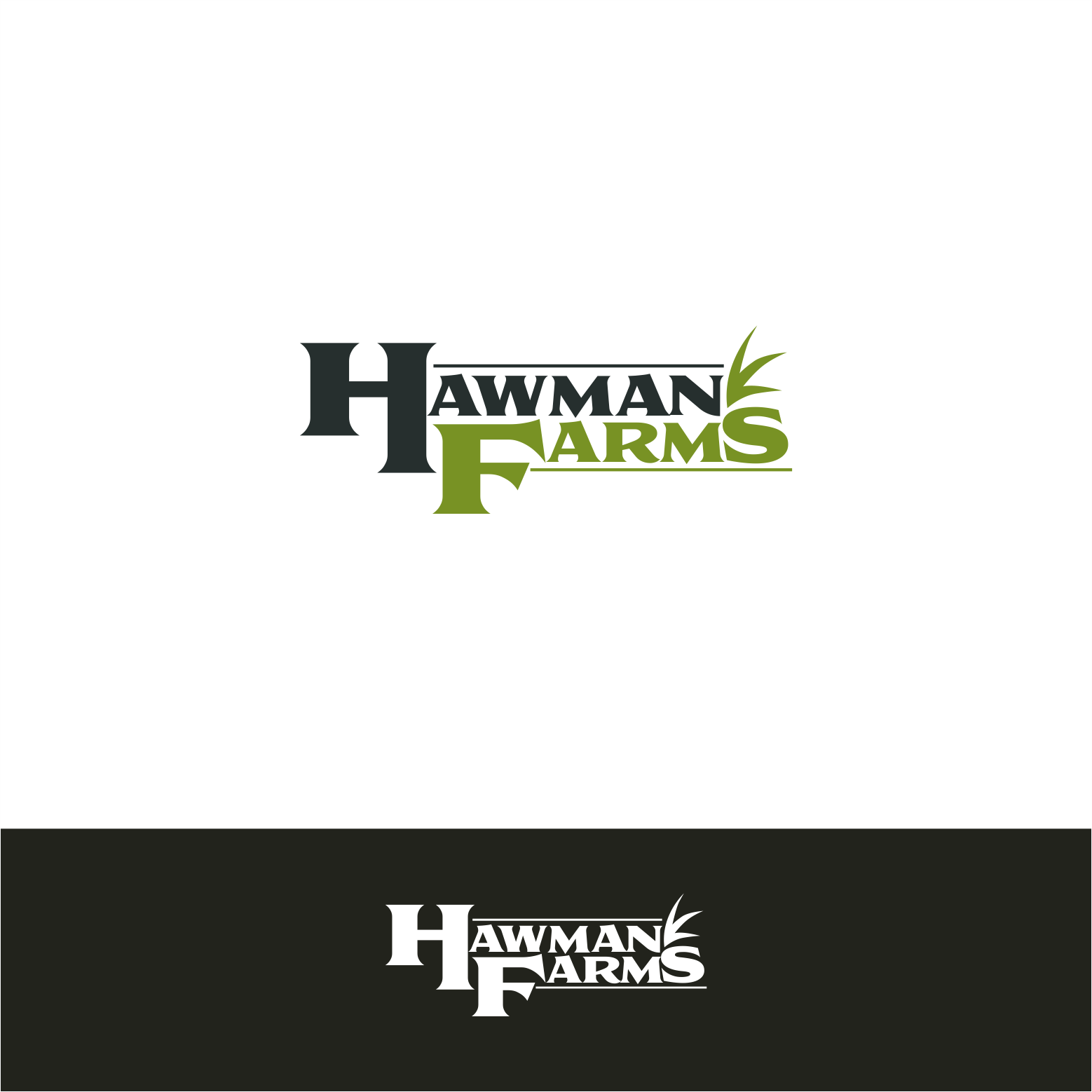 Logo Design by Arham Hidayat for Hawman Farms | Design #34634615
