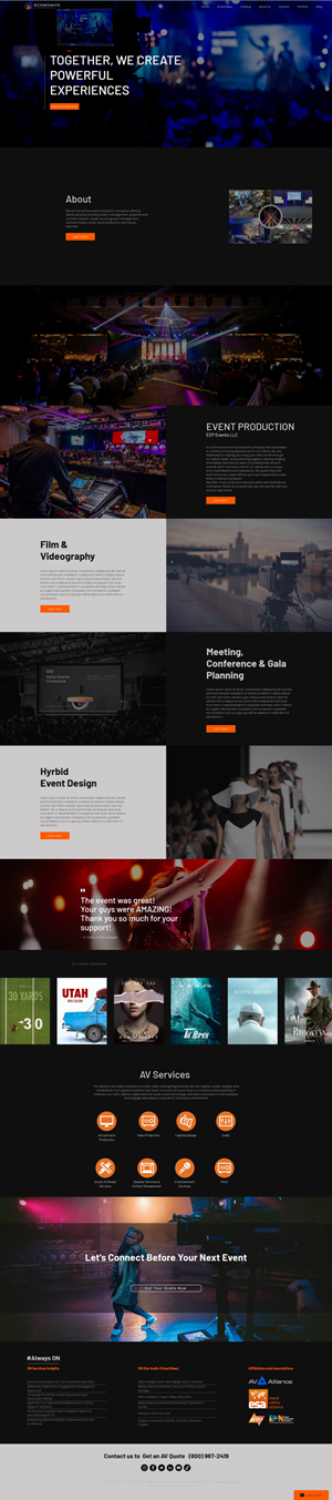 Wix Design by Logomarks for EEP Events LLC | Design #34623170