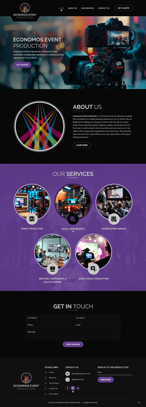 Wix Design by pb for EEP Events LLC | Design: #34626269