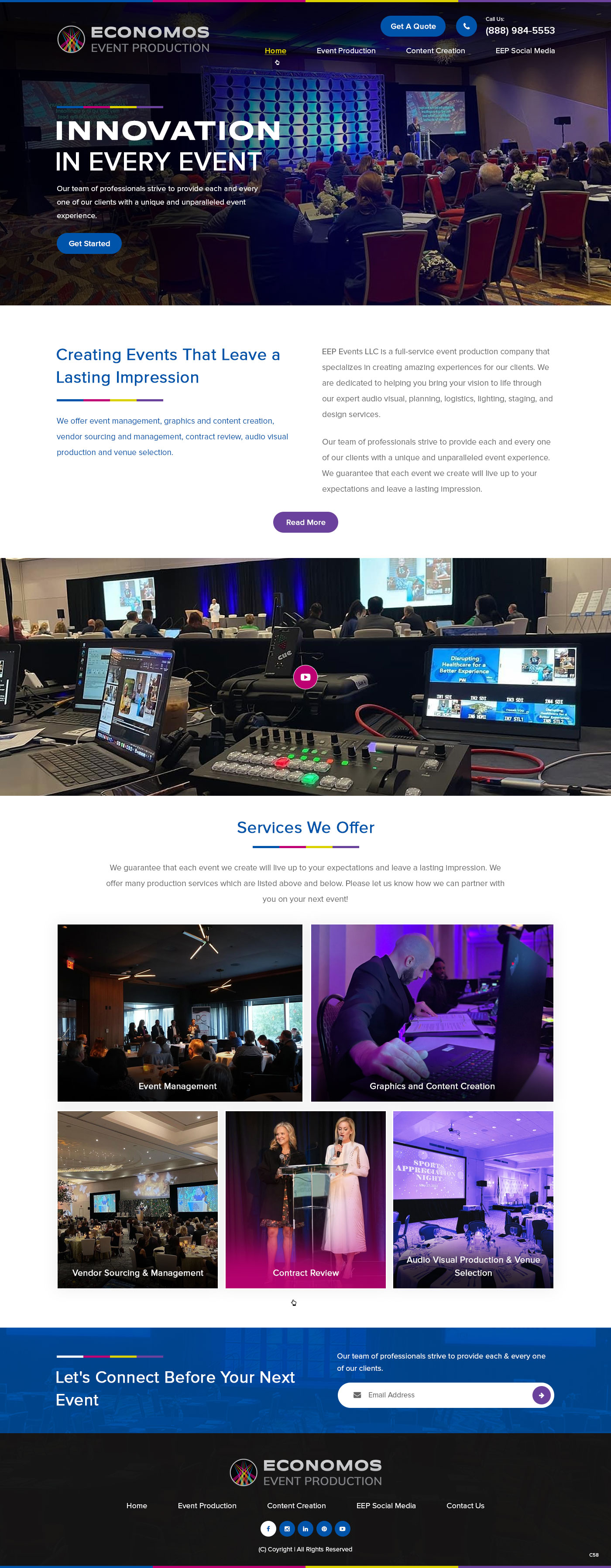Wix Design by pb for EEP Events LLC | Design #34626276