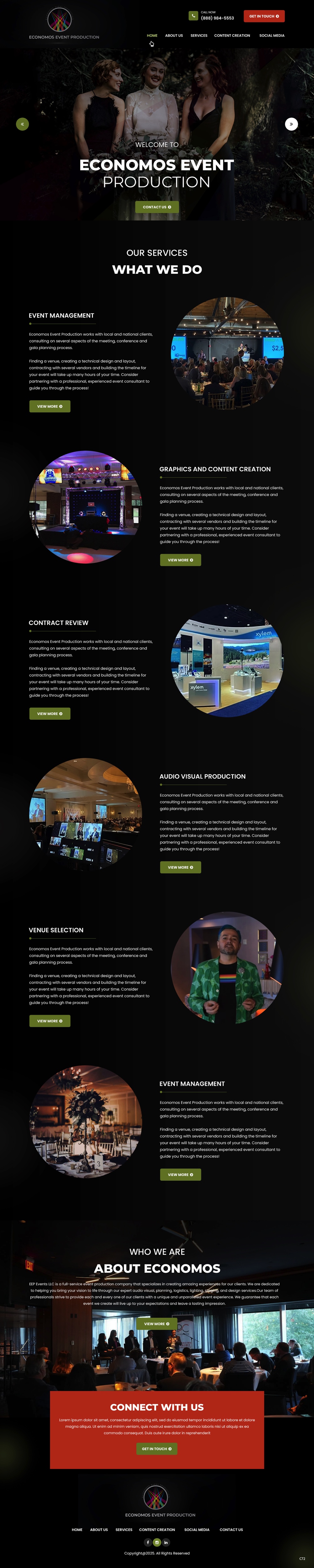 Wix Design by pb for EEP Events LLC | Design #34626291