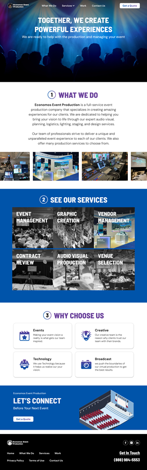 Diseño Wix por Taufik H para EEP Events LLC | Diseño: #34656401