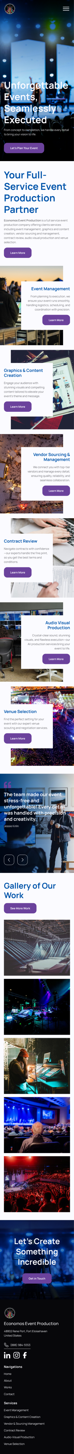 Wix Design by Taufik H for EEP Events LLC | Design #34656431
