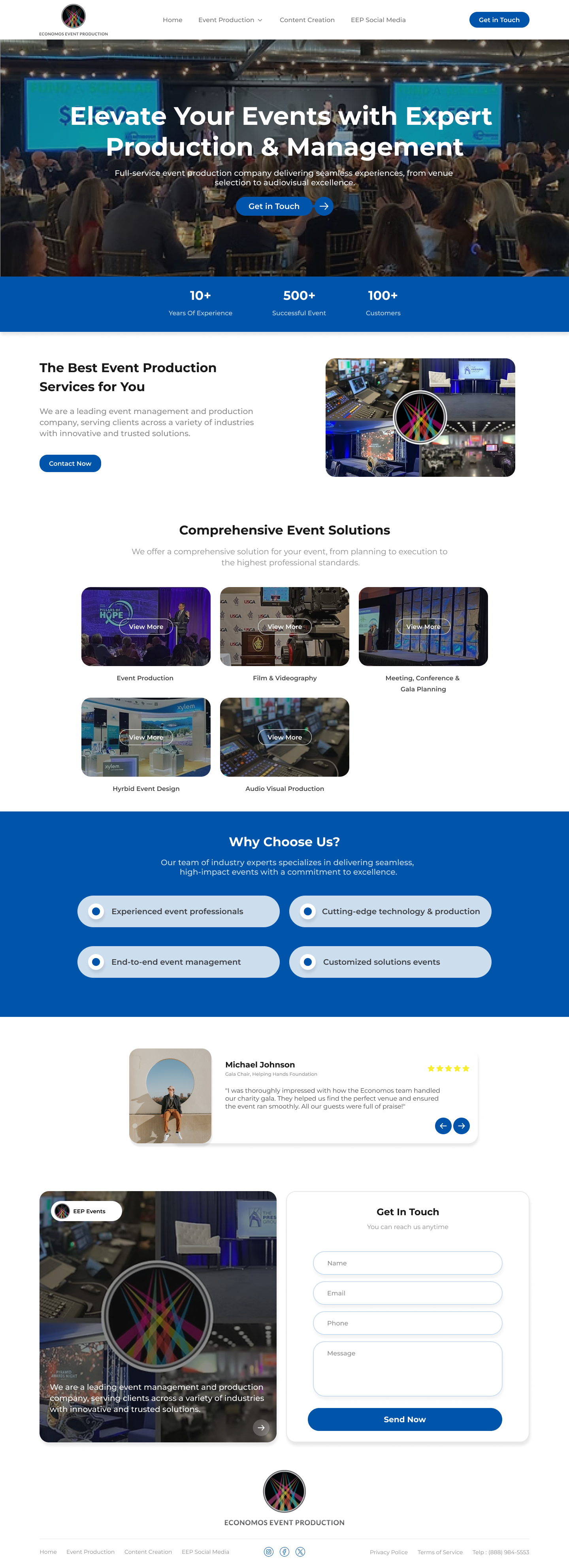 Diseño Wix por Taufik H para EEP Events LLC | Diseño #34658520
