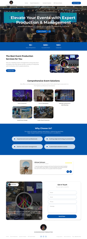 Diseño Wix por Taufik H para EEP Events LLC | Diseño: #34658520