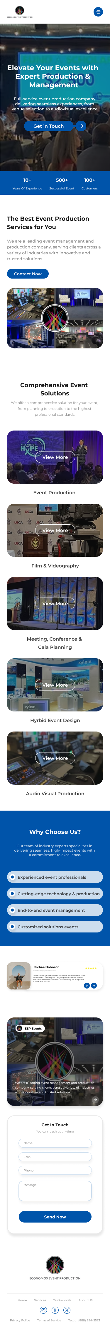 Wix Design by Taufik H for EEP Events LLC | Design #34658521