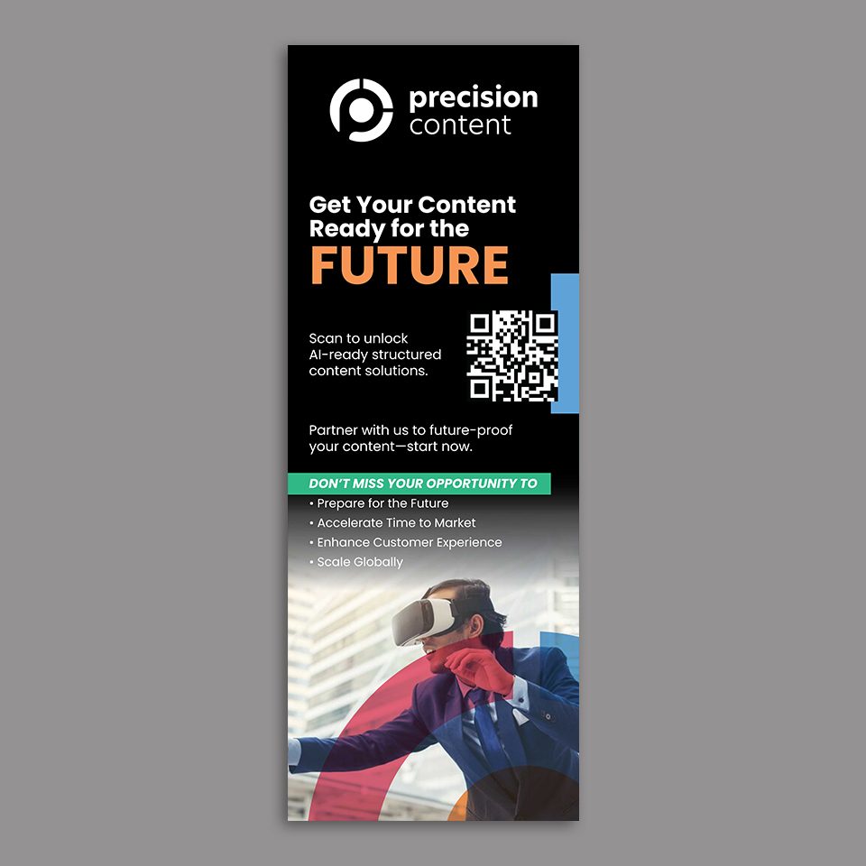 Trade Show Booth Design by YourLogoMaster for Precision Content Authoring Solutions | Design #34627078