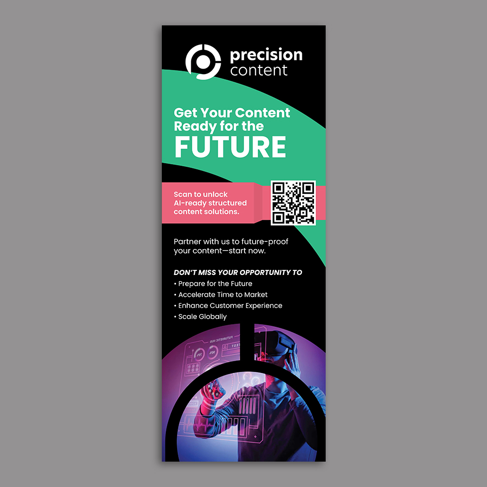 Trade Show Booth Design by YourLogoMaster for Precision Content Authoring Solutions | Design #34627079