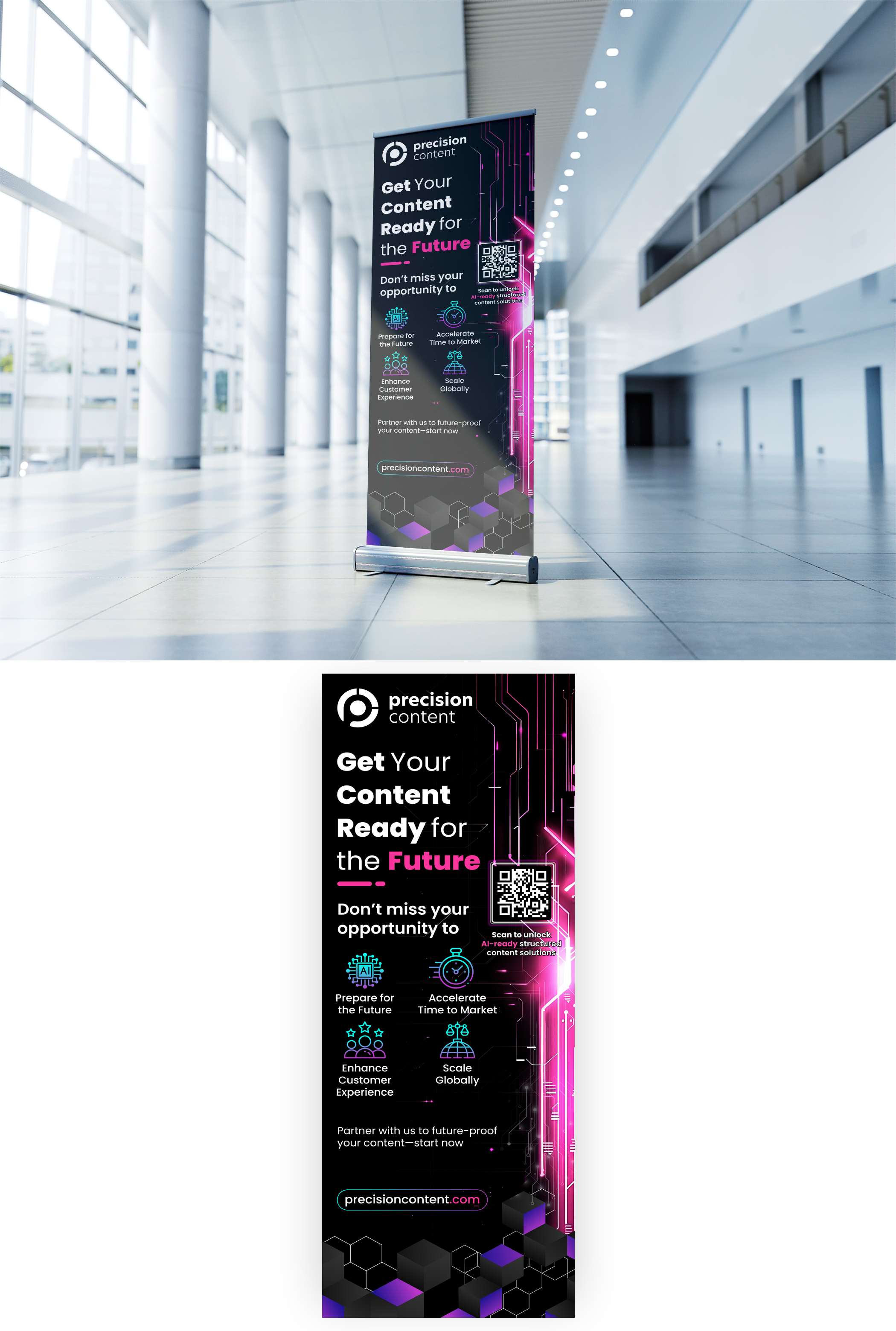 Trade Show Booth Design by VCreativeidea for Precision Content Authoring Solutions | Design #34616277