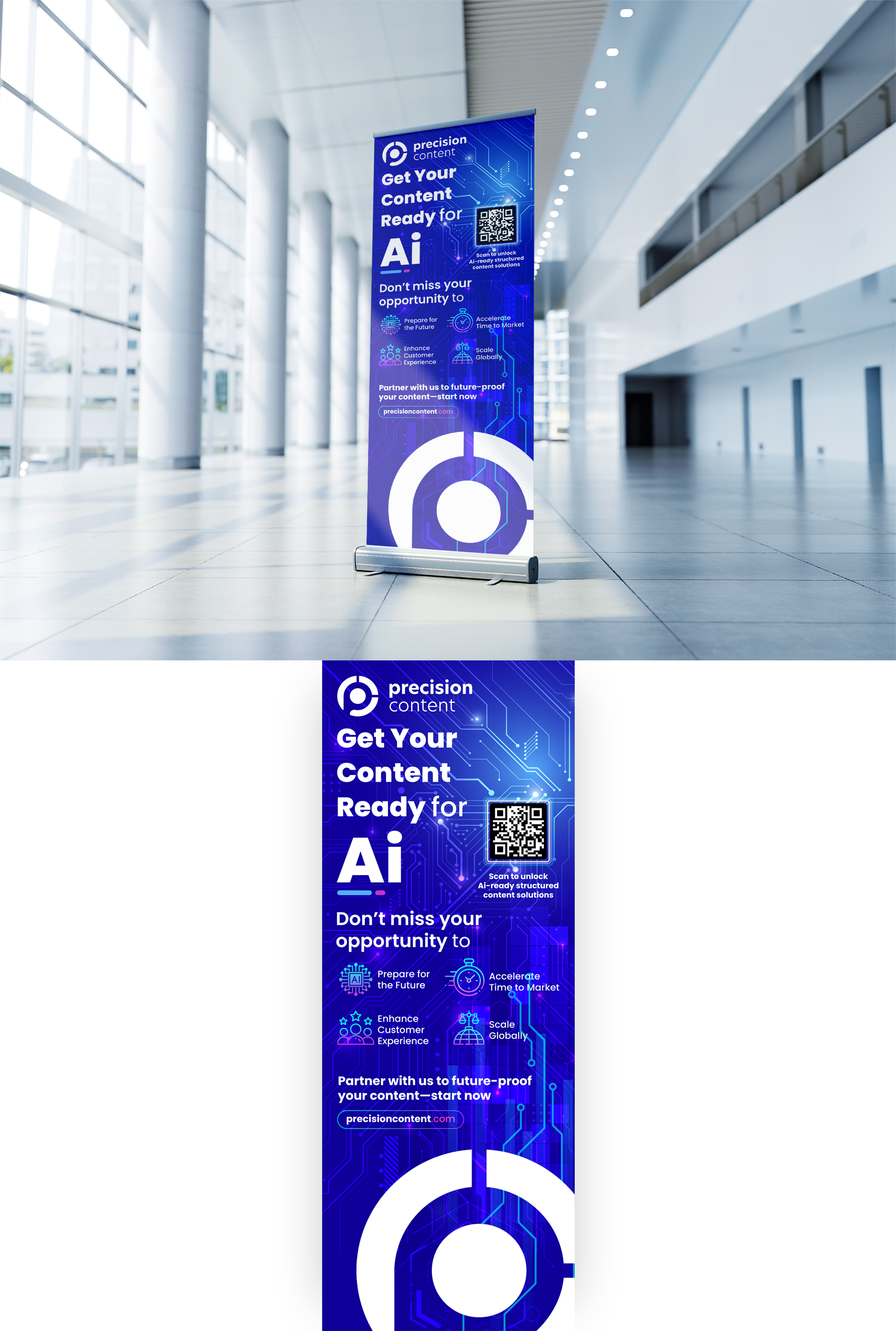 Trade Show Booth Design by VCreativeidea for Precision Content Authoring Solutions | Design #34616701