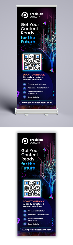 Diseño de Stand de Feria por debdesign para Precision Content Authoring Solutions | Diseño: #34631811