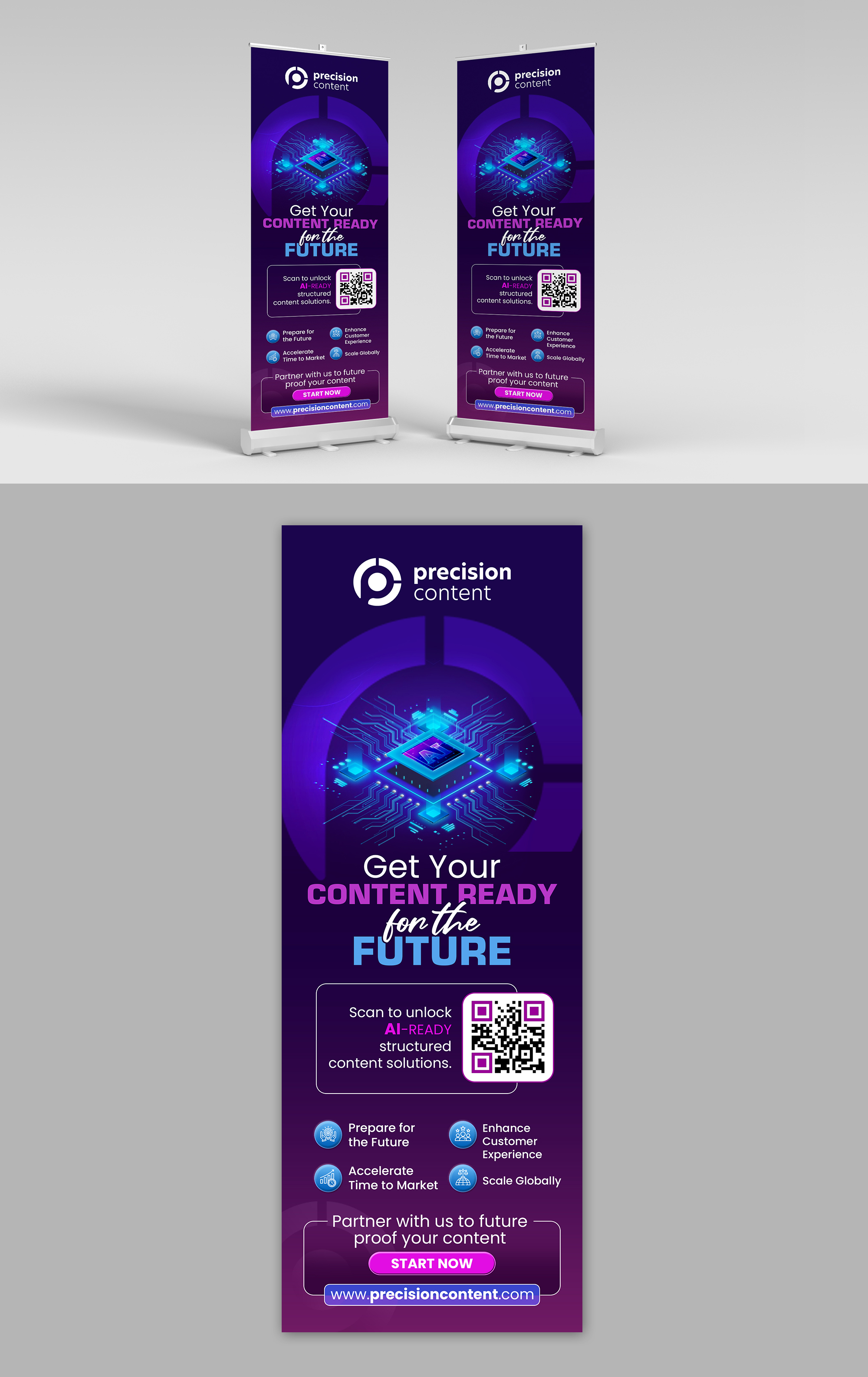 Trade Show Booth Design by debdesign for Precision Content Authoring Solutions | Design #34631813