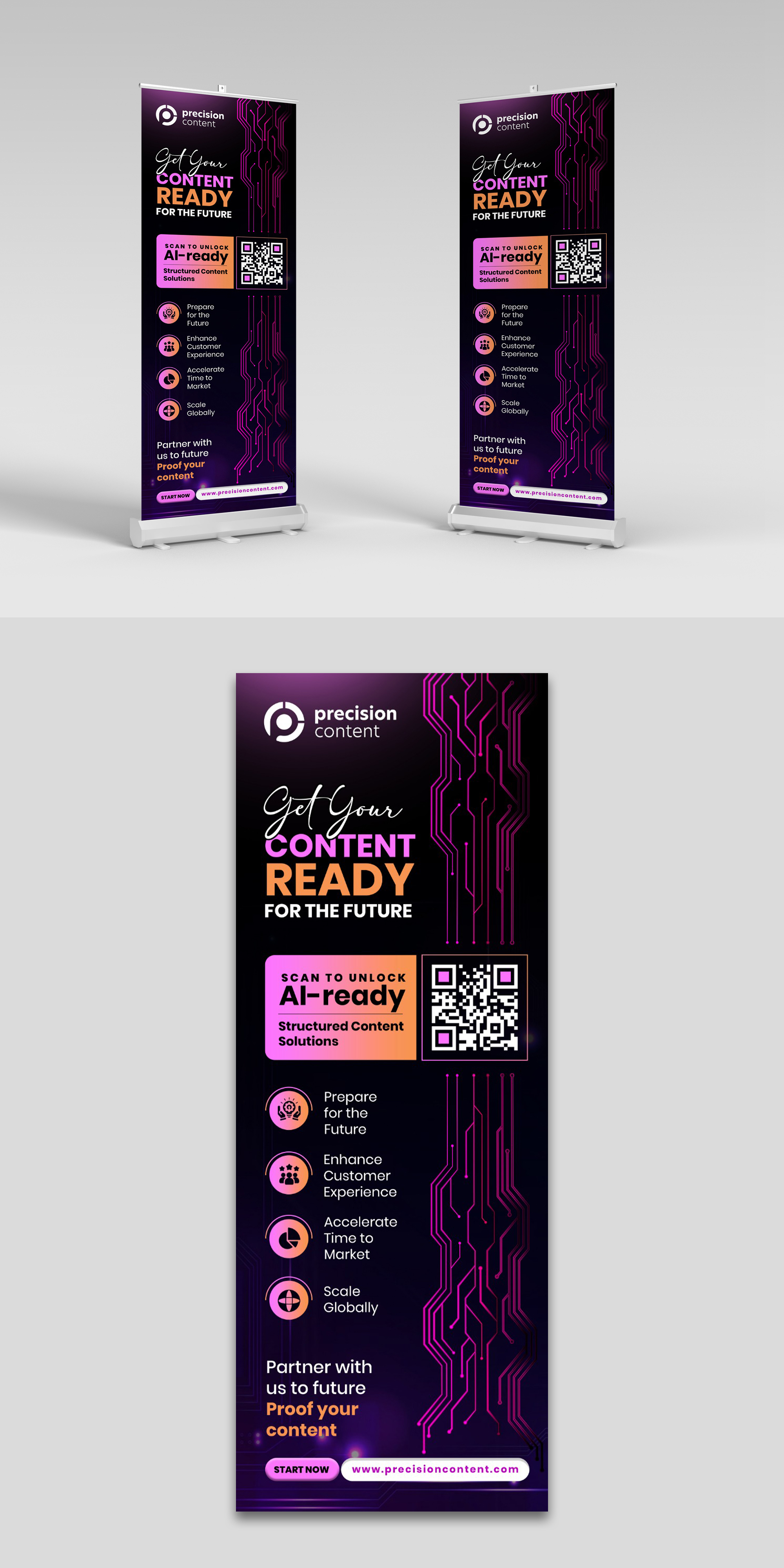 Trade Show Booth Design by debdesign for Precision Content Authoring Solutions | Design #34631940