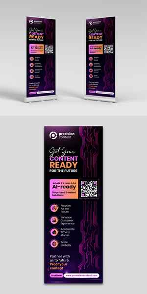 Diseño de Stand de Feria por debdesign para Precision Content Authoring Solutions | Diseño: #34631940