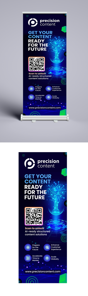 Diseño de Stand de Feria por debdesign para Precision Content Authoring Solutions | Diseño: #34635055