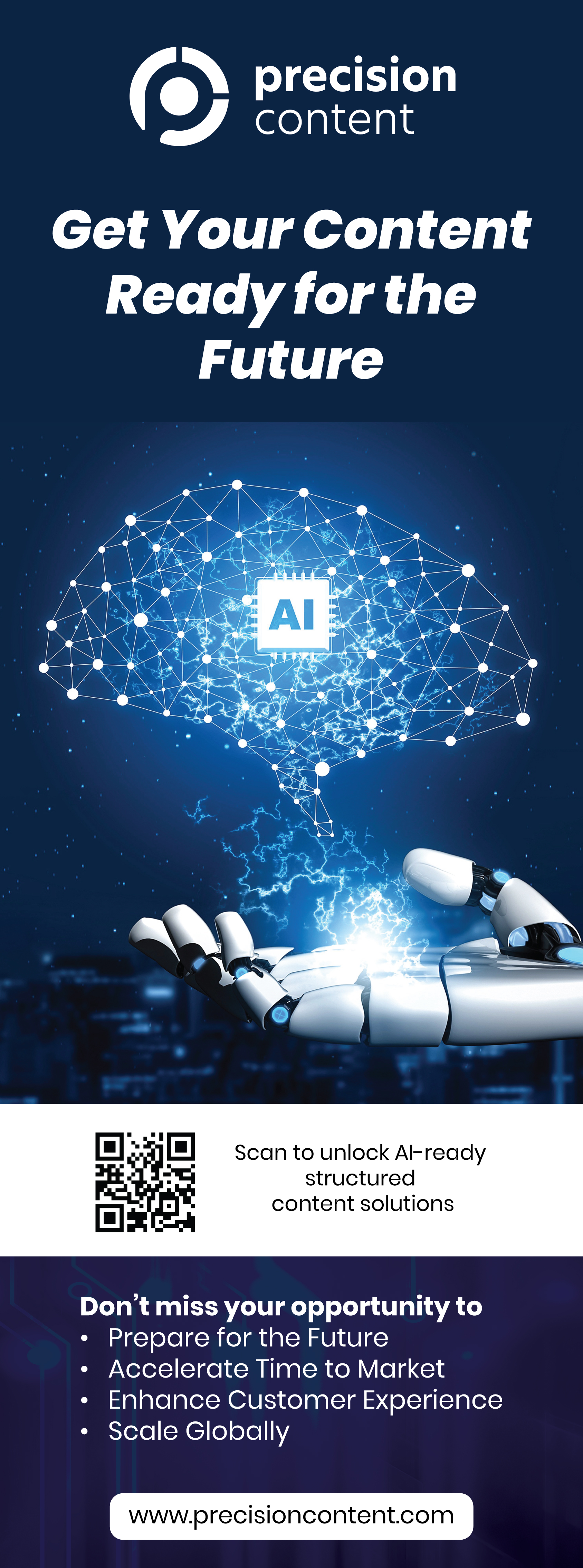 Trade Show Booth Design by I P Design for Precision Content Authoring Solutions | Design #34647834