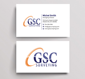 Business Card Design by Graphixpointt for GSC Surveying, Inc. | Design: #34650950