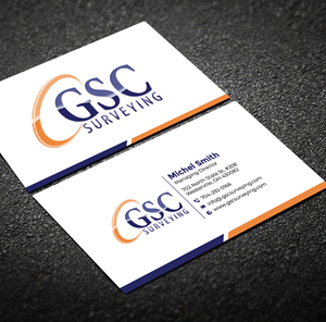 Business Card Design by Graphixpointt for GSC Surveying, Inc. | Design: #34651270