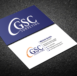Business Card Design by Graphixpointt for GSC Surveying, Inc. | Design: #34651272