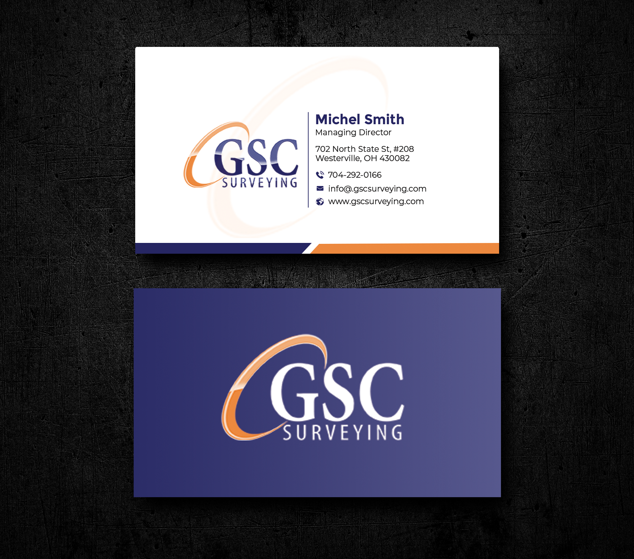 Business Card Design by Graphixpointt for GSC Surveying, Inc. | Design #34651432