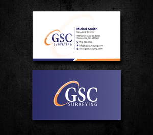 Business Card Design by Graphixpointt for GSC Surveying, Inc. | Design: #34651432