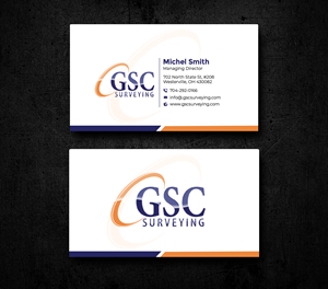 Visitenkarten-Design von Graphixpointt für GSC Surveying, Inc. | Design: #34651433