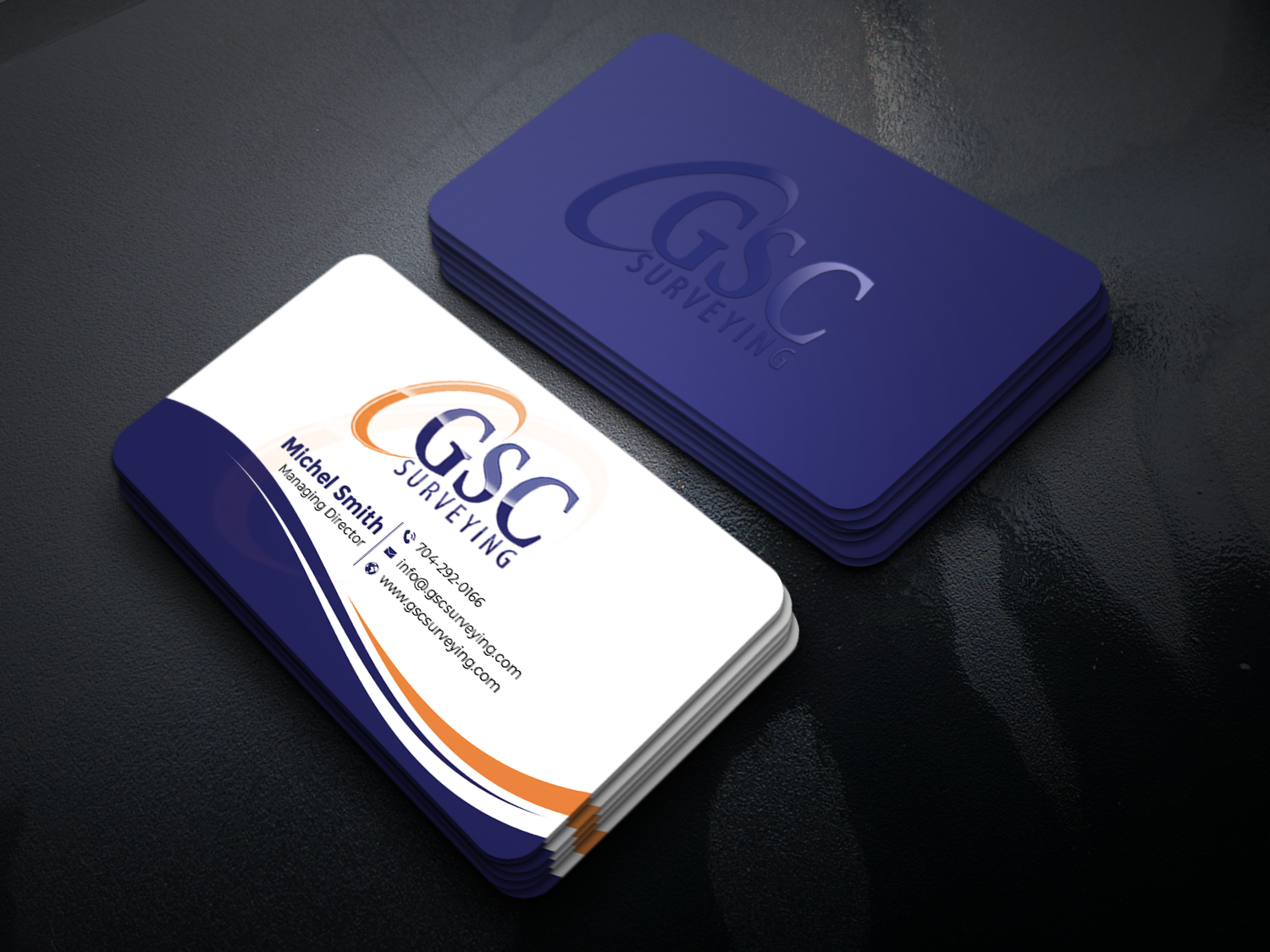 Visitenkarten-Design von Graphixpointt für GSC Surveying, Inc. | Design #34651889