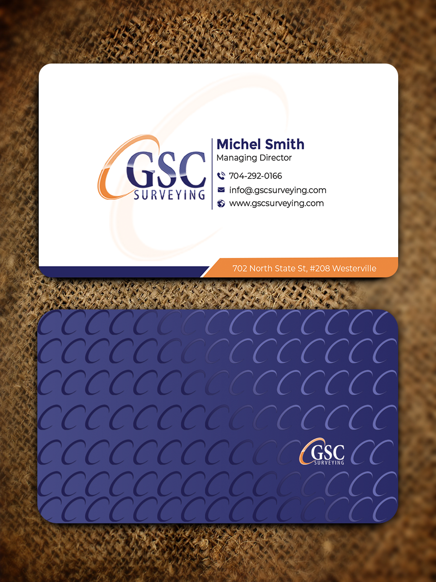 Visitenkarten-Design von Graphixpointt für GSC Surveying, Inc. | Design #34652077