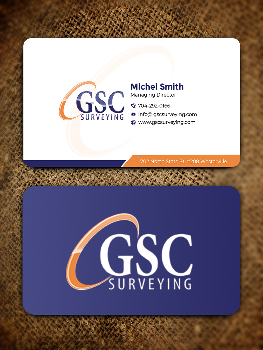 Visitenkarten-Design von Graphixpointt für GSC Surveying, Inc. | Design #34652079