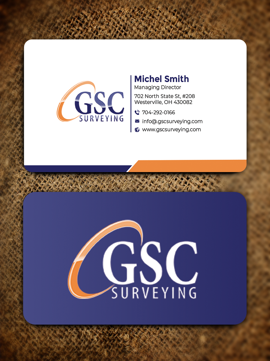 Diseño de Tarjeta de Presentación por Graphixpointt para GSC Surveying, Inc. | Diseño #34652148