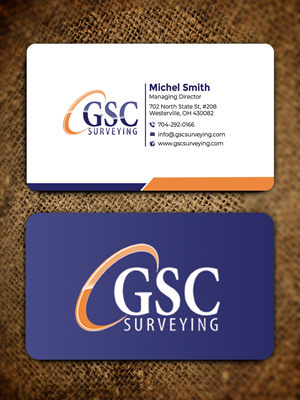 Visitenkarten-Design von Graphixpointt für GSC Surveying, Inc. | Design: #34652148