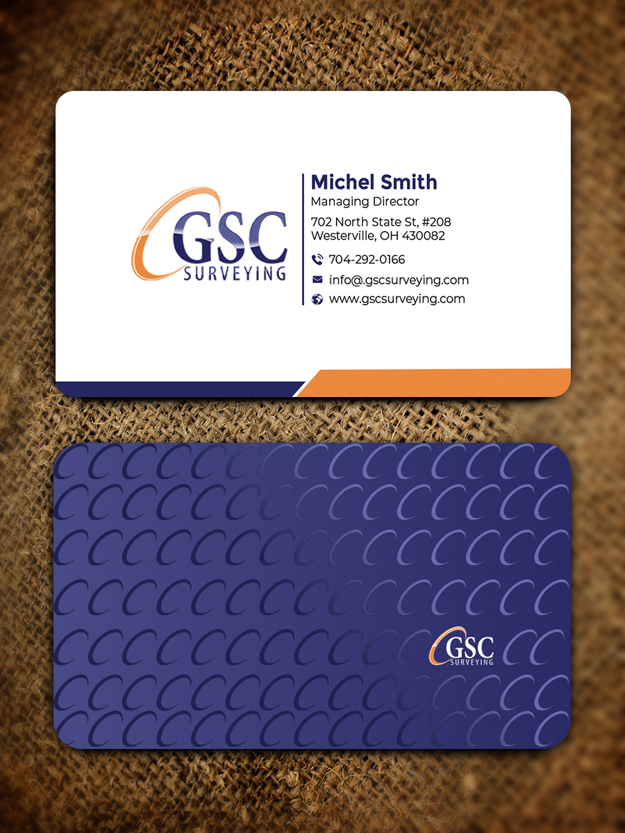 Visitenkarten-Design von Graphixpointt für GSC Surveying, Inc. | Design #34652149