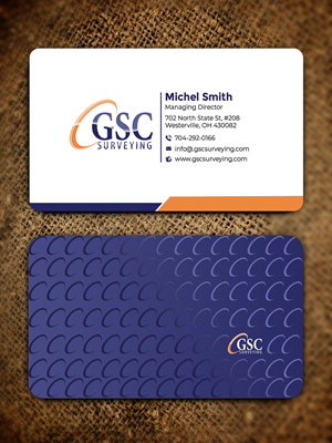 Visitenkarten-Design von Graphixpointt für GSC Surveying, Inc. | Design: #34652149