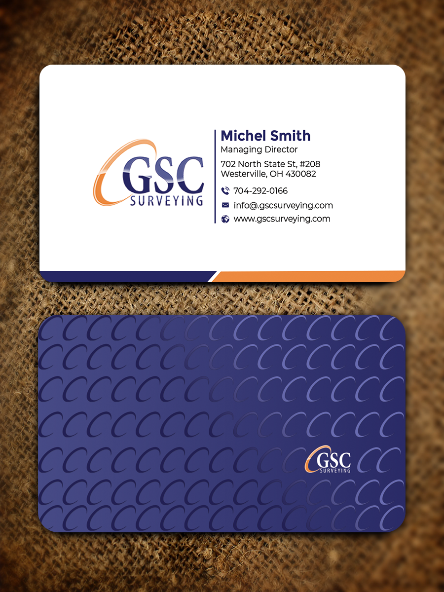 Visitenkarten-Design von Graphixpointt für GSC Surveying, Inc. | Design #34652150