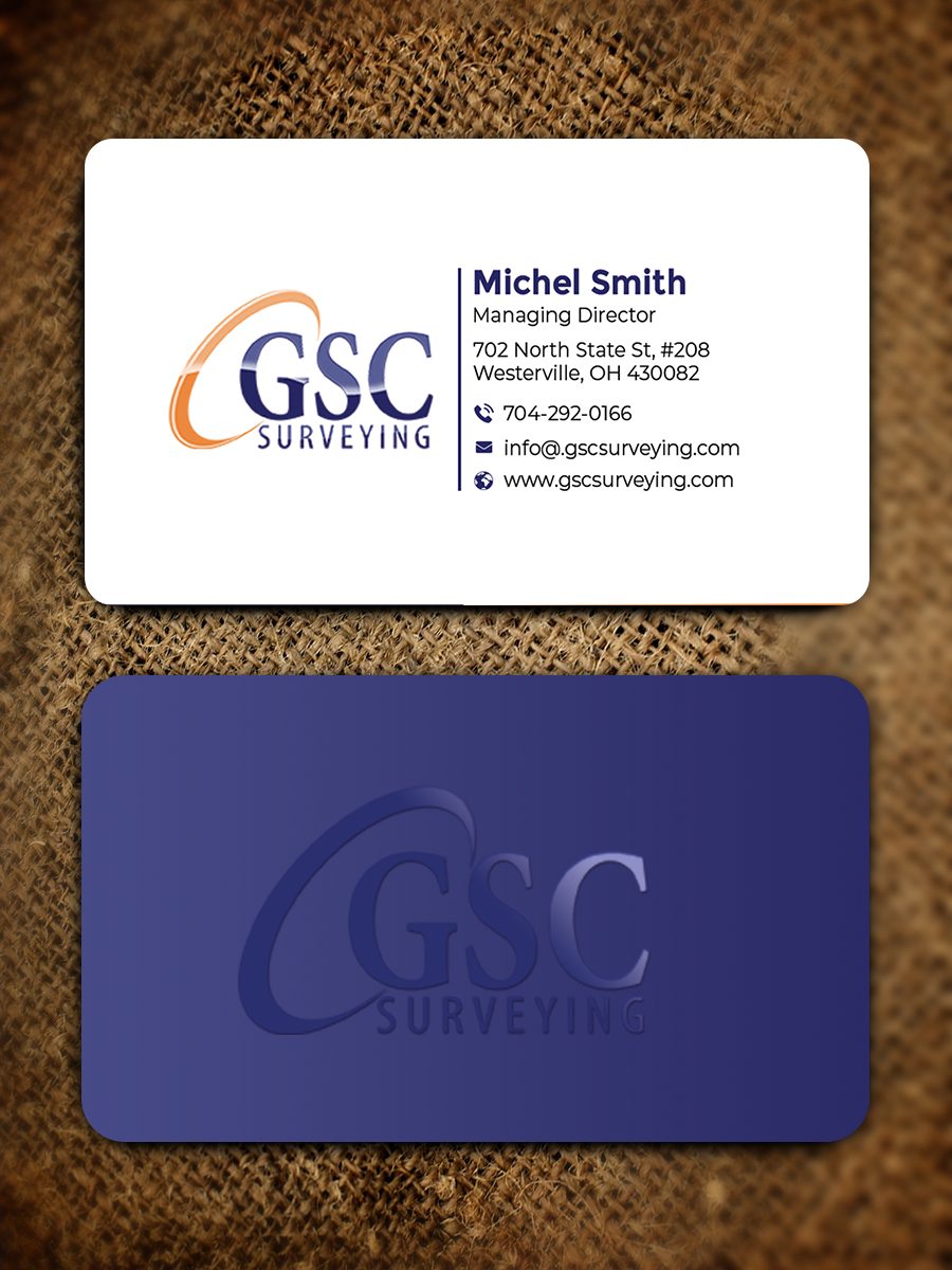 Diseño de Tarjeta de Presentación por Graphixpointt para GSC Surveying, Inc. | Diseño #34652161