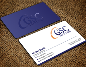 Visitenkarten-Design von Graphixpointt für GSC Surveying, Inc. | Design: #34652728