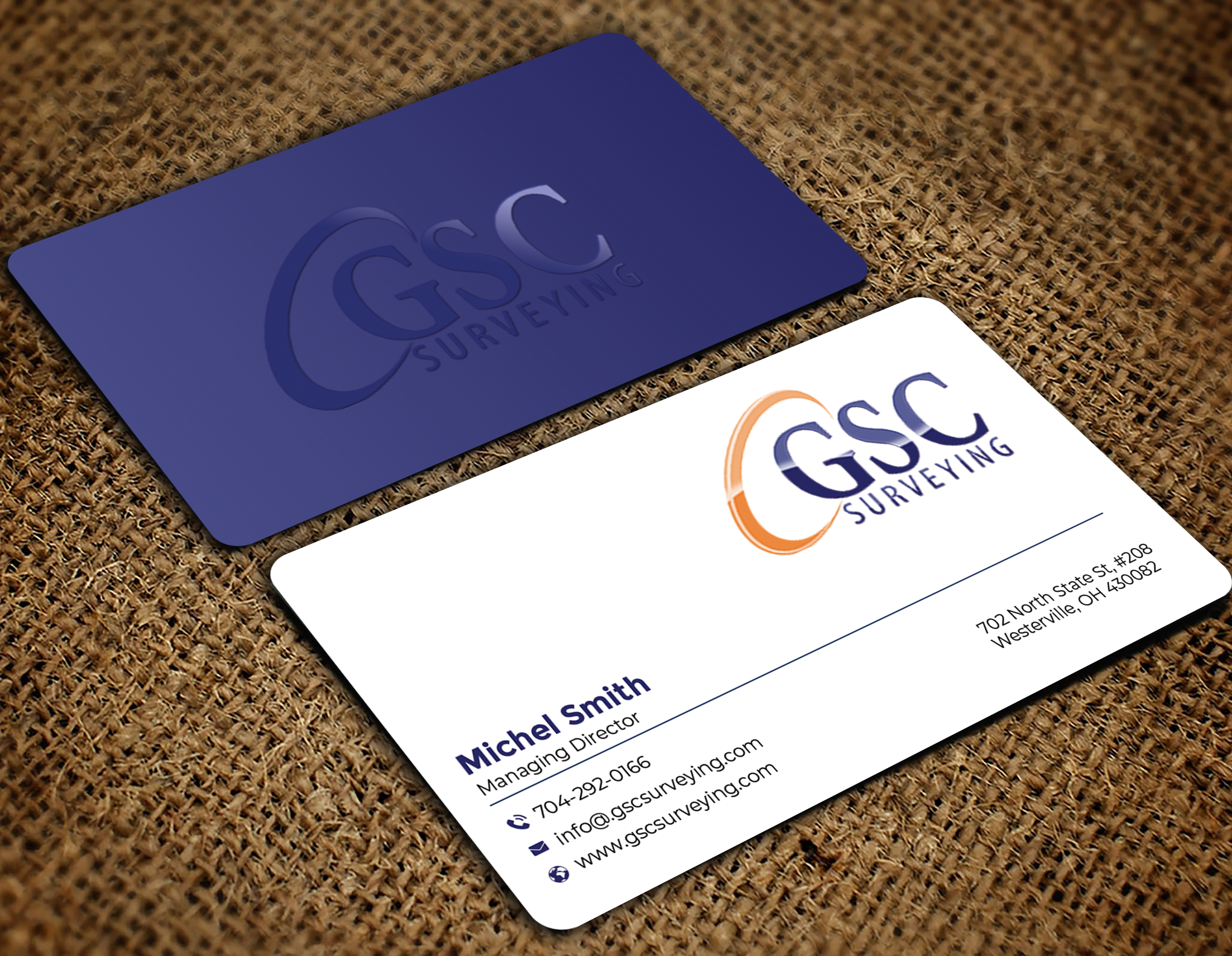 Diseño de Tarjeta de Presentación por Graphixpointt para GSC Surveying, Inc. | Diseño #34652729