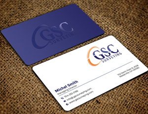 Visitenkarten-Design von Graphixpointt für GSC Surveying, Inc. | Design: #34652729