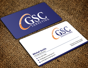 Visitenkarten-Design von Graphixpointt für GSC Surveying, Inc. | Design: #34652730