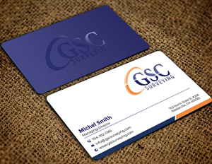 Visitenkarten-Design von Graphixpointt für GSC Surveying, Inc. | Design: #34652749