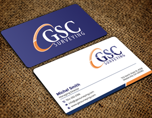 Visitenkarten-Design von Graphixpointt für GSC Surveying, Inc. | Design: #34652751