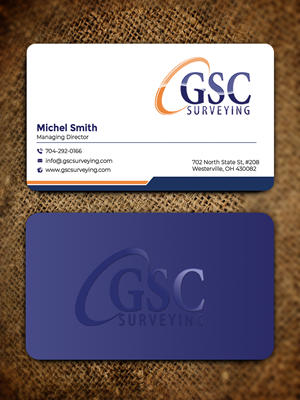 Visitenkarten-Design von Graphixpointt für GSC Surveying, Inc. | Design: #34652779