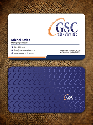 Visitenkarten-Design von Graphixpointt für GSC Surveying, Inc. | Design: #34652780