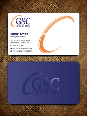 Visitenkarten-Design von Graphixpointt für GSC Surveying, Inc. | Design: #34652824