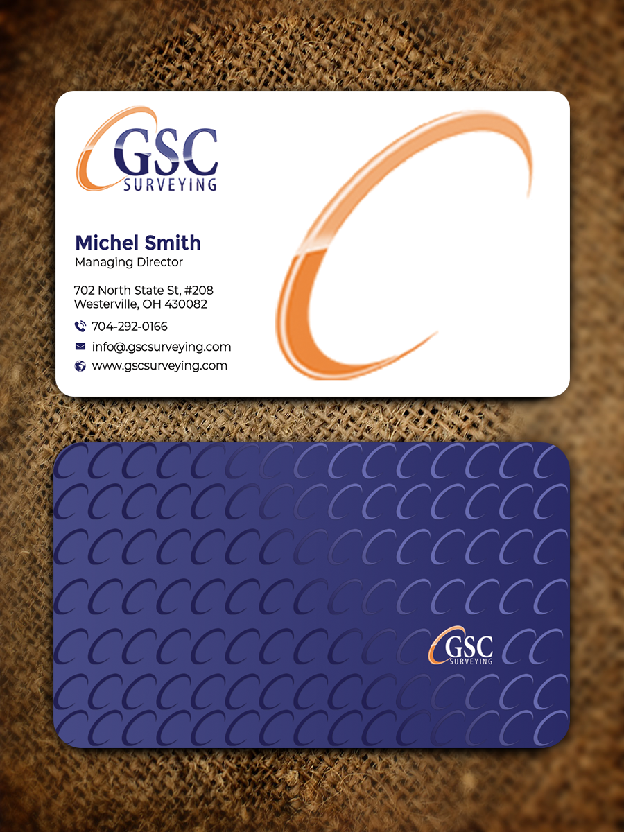 Visitenkarten-Design von Graphixpointt für GSC Surveying, Inc. | Design #34652825