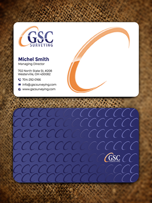 Visitenkarten-Design von Graphixpointt für GSC Surveying, Inc. | Design: #34652825