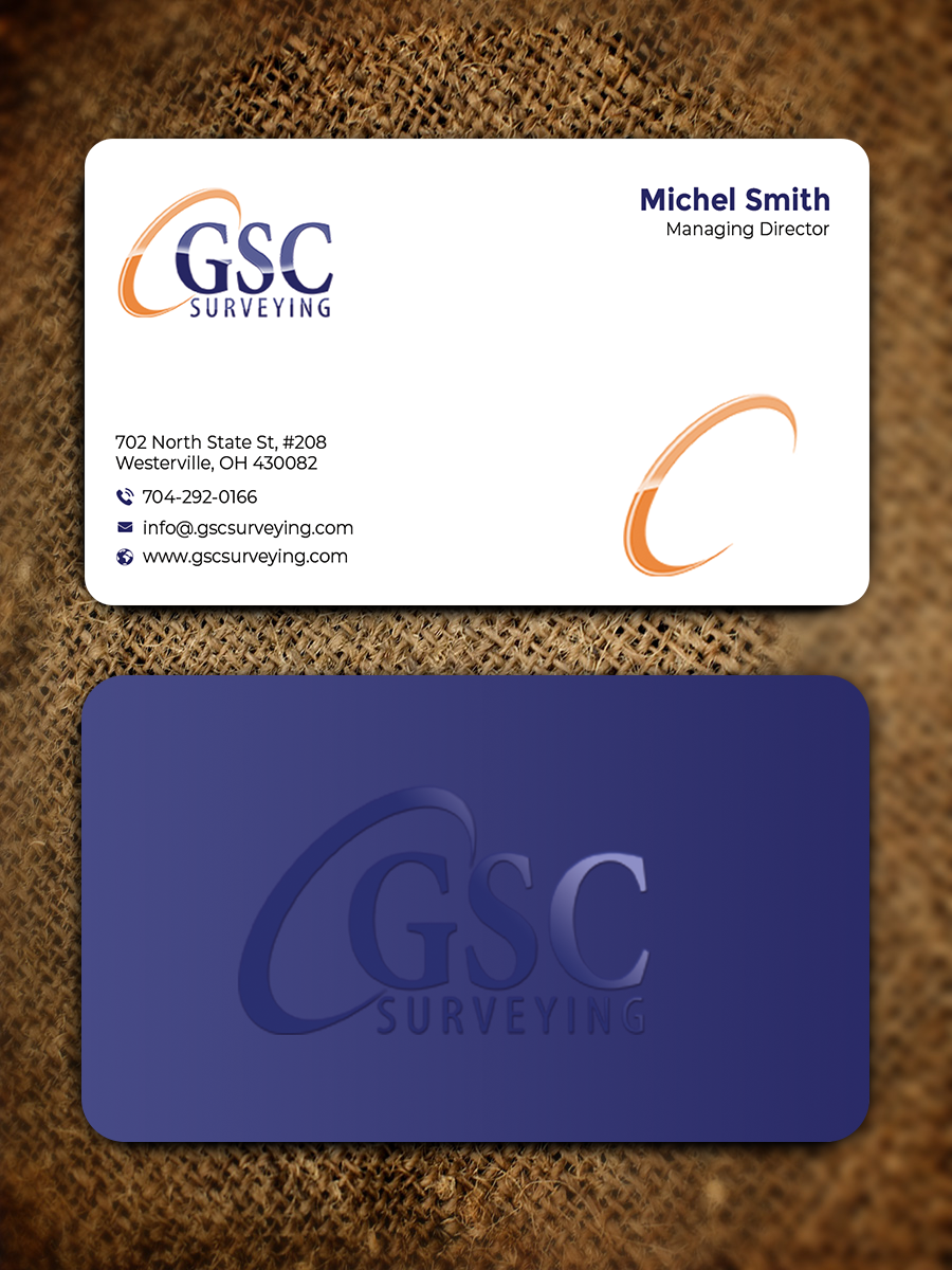 Diseño de Tarjeta de Presentación por Graphixpointt para GSC Surveying, Inc. | Diseño #34652835