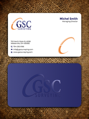Visitenkarten-Design von Graphixpointt für GSC Surveying, Inc. | Design: #34652835