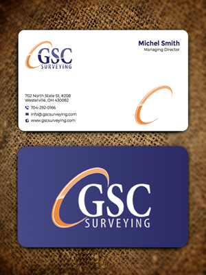 Visitenkarten-Design von Graphixpointt für GSC Surveying, Inc. | Design: #34652836